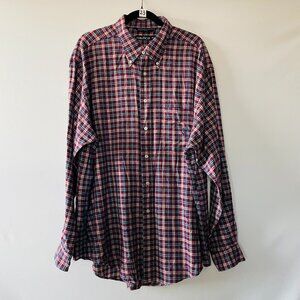 Nautica Mens Multicolor Plaid Long Sleeve Button Down Flannel Shirt Size XL